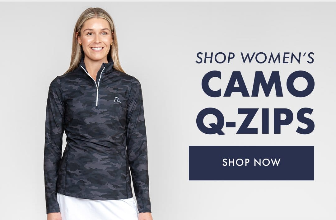 Women's Camo Q-Zips