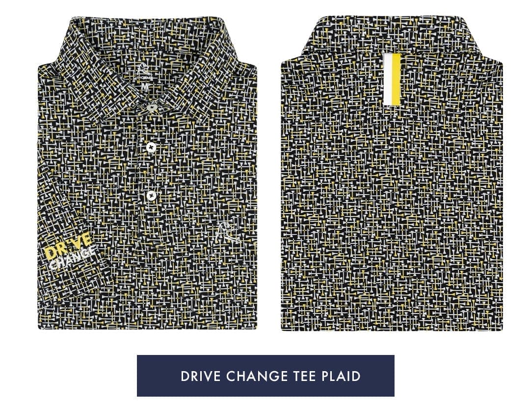 The Drive Change Tee Plaid | Performance Polo