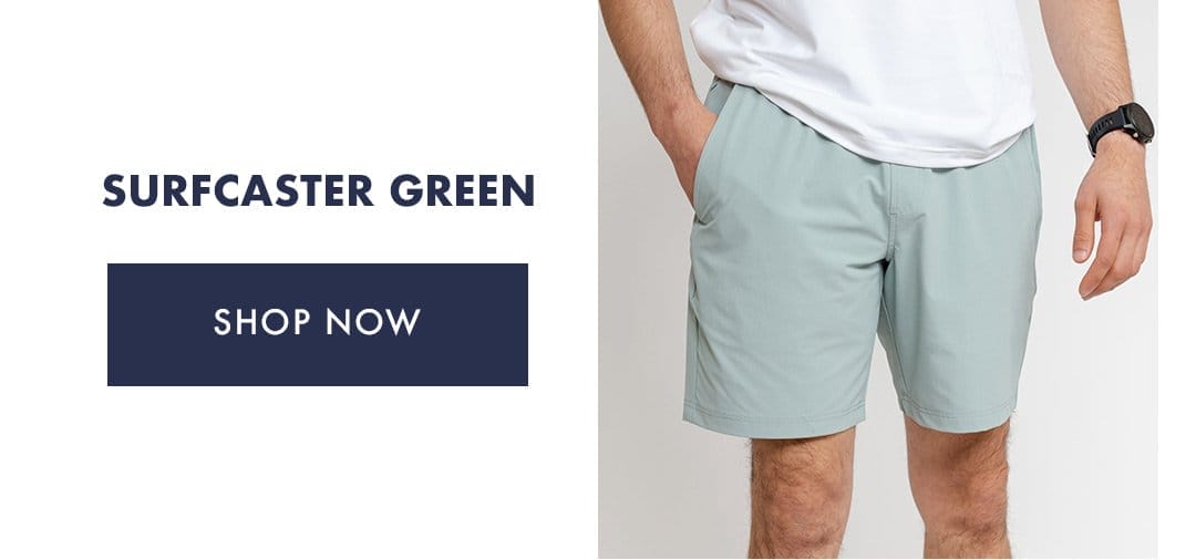 Surfcaster Green | Everyday Shorts