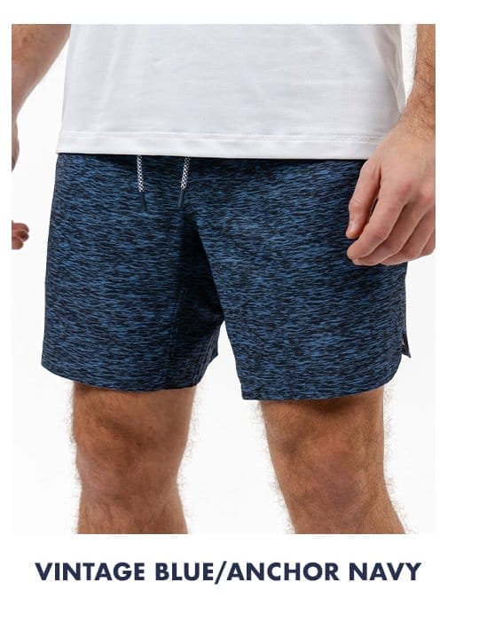 Vintage Blue/Anchor Navy | Grit Gym Short