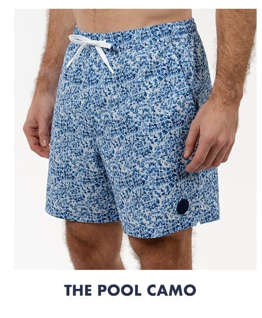 The Pool Camo | Medley Swim Trunk