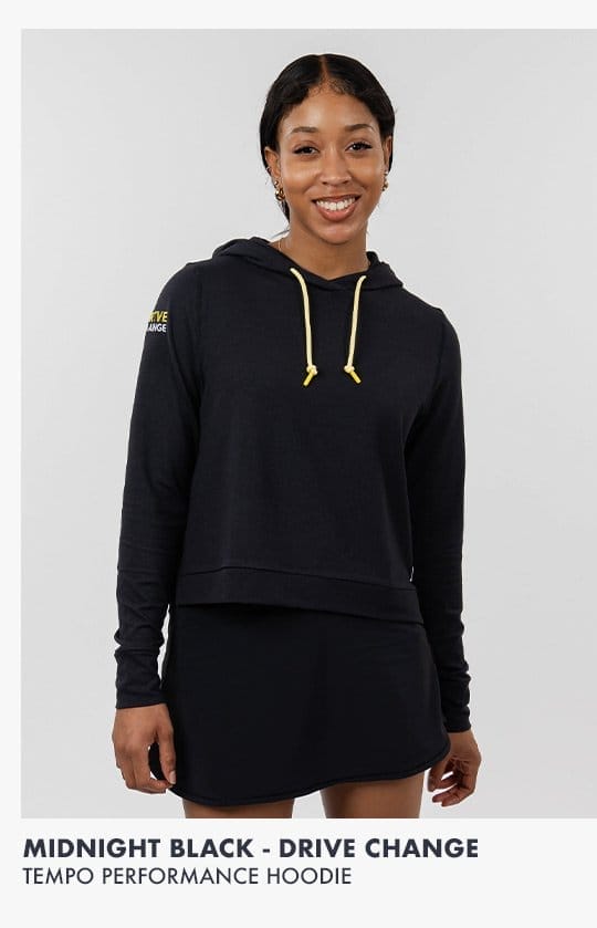 The Tempo Performance Hoodie - Midnight Black - Drive Change