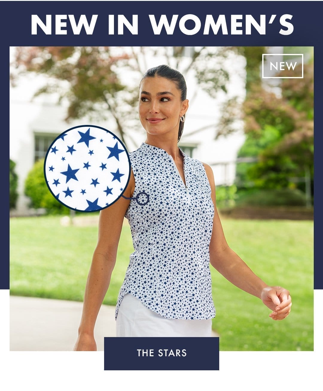 The Stars | Women's Sleeveless Performance Polo