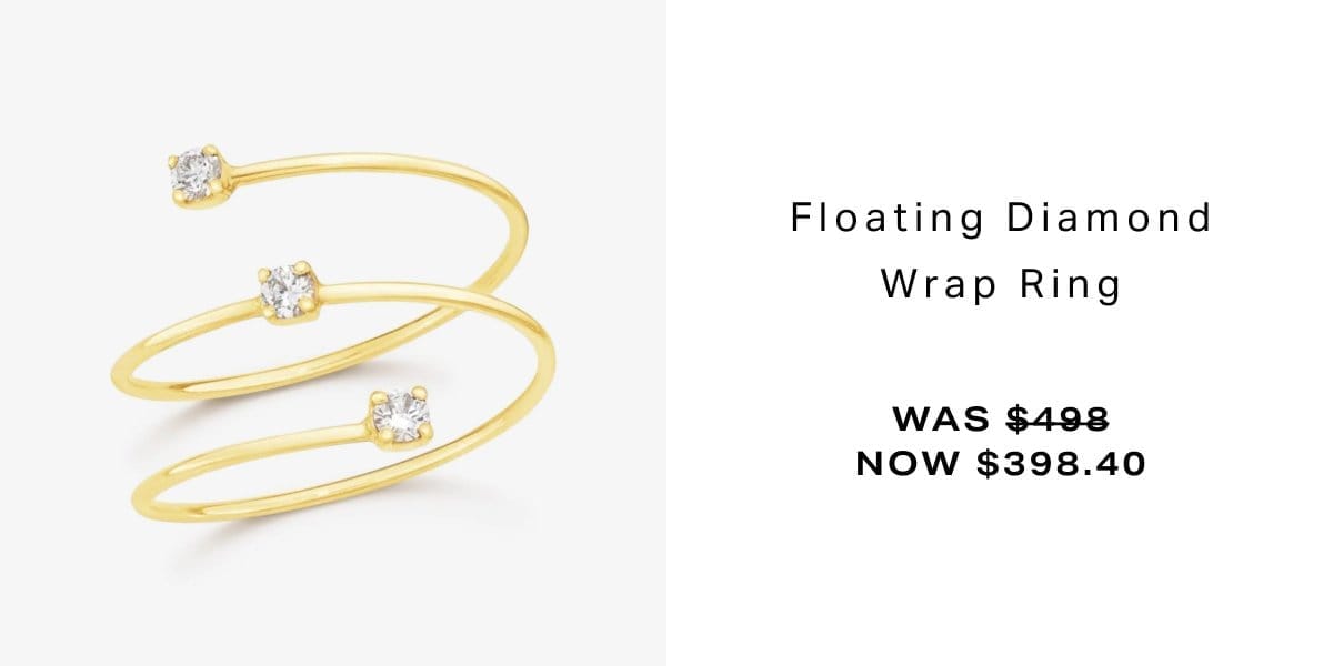 Floating Diamond Wrap Ring
