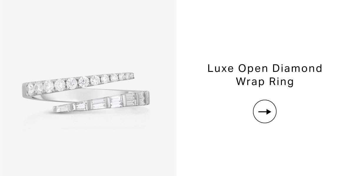 Luxe Open Diamond Wrap Ring