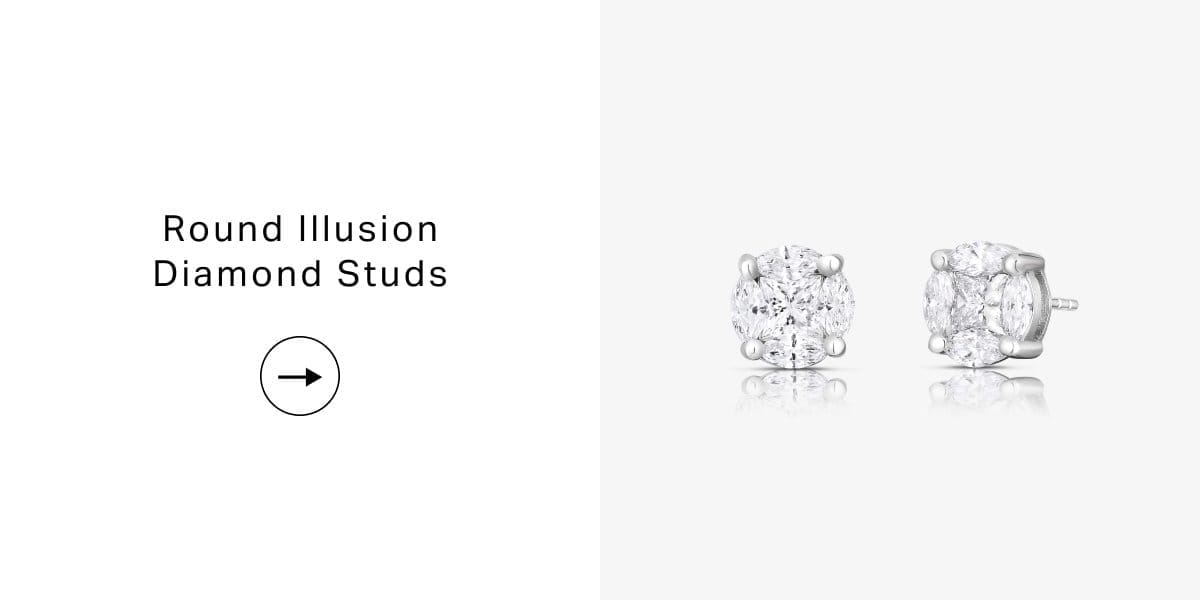 Ring Concierge Round Illusion Diamond Studs