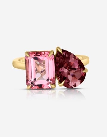 Toi et Moi Personalized Gemstone Ring