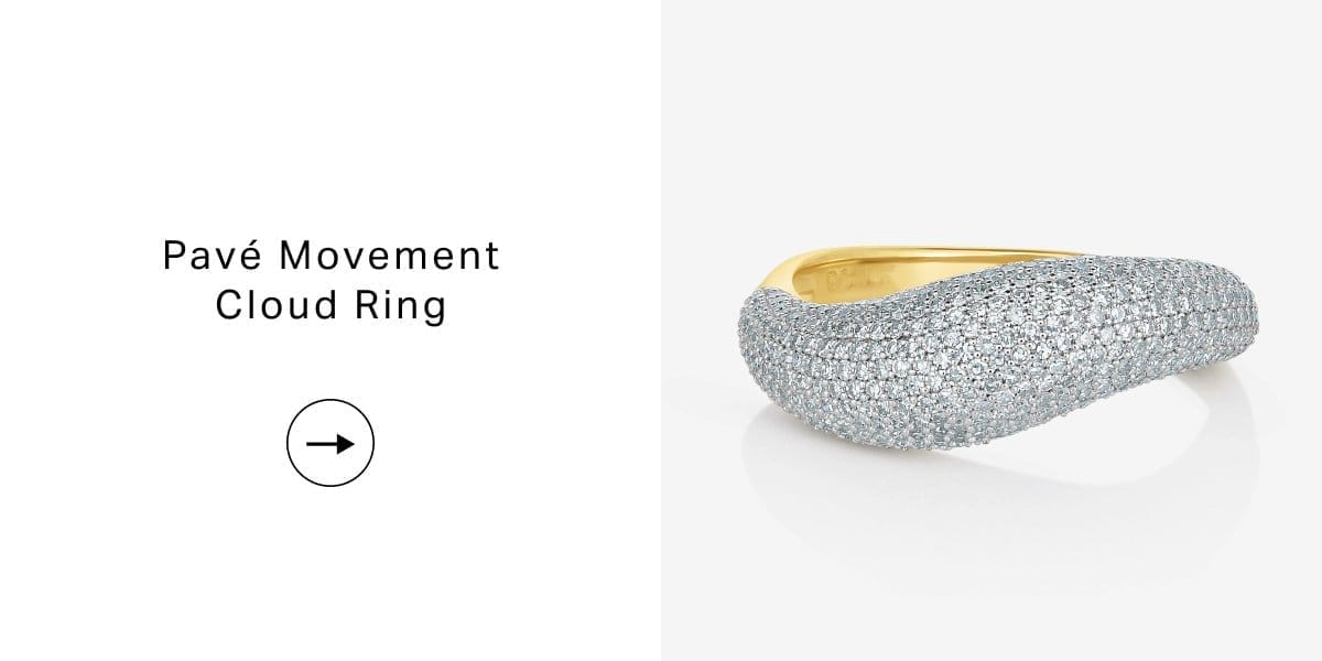 Ring Concierge Pavé Movement Cloud Ring