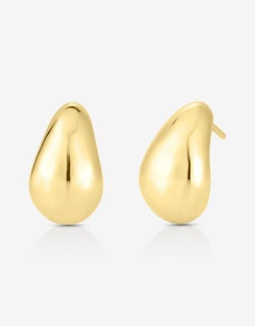 Mini Gold Cloud Earrings