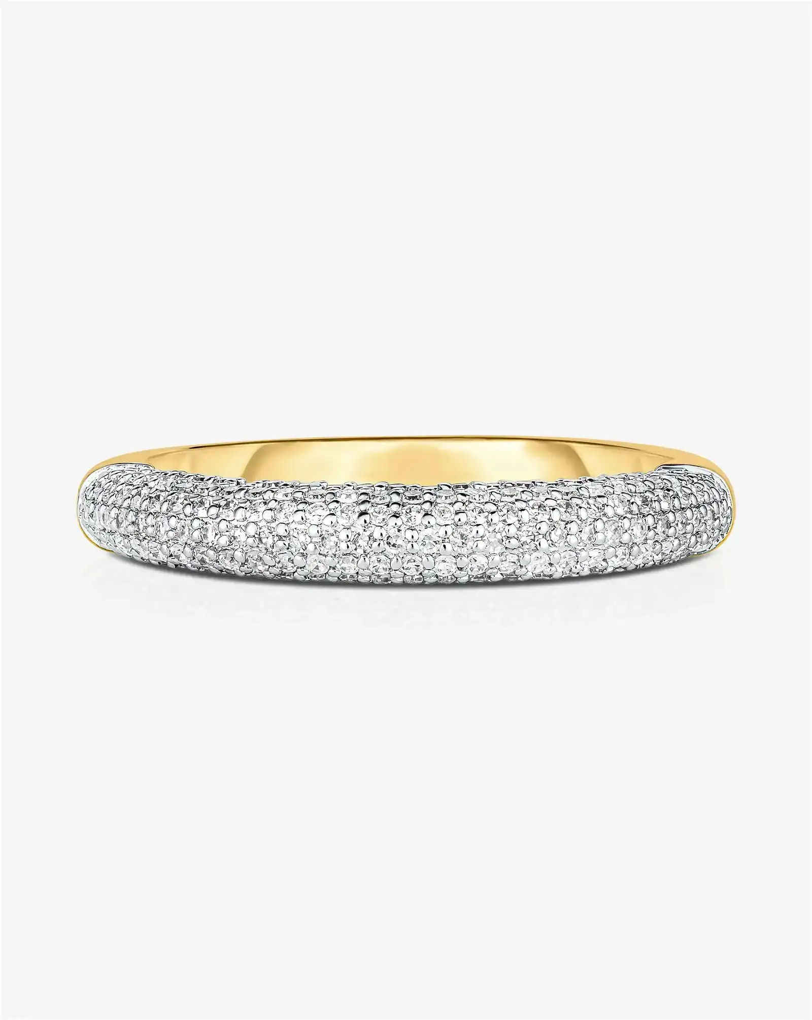 Image of Petite Pavé Diamond Cloud Ring