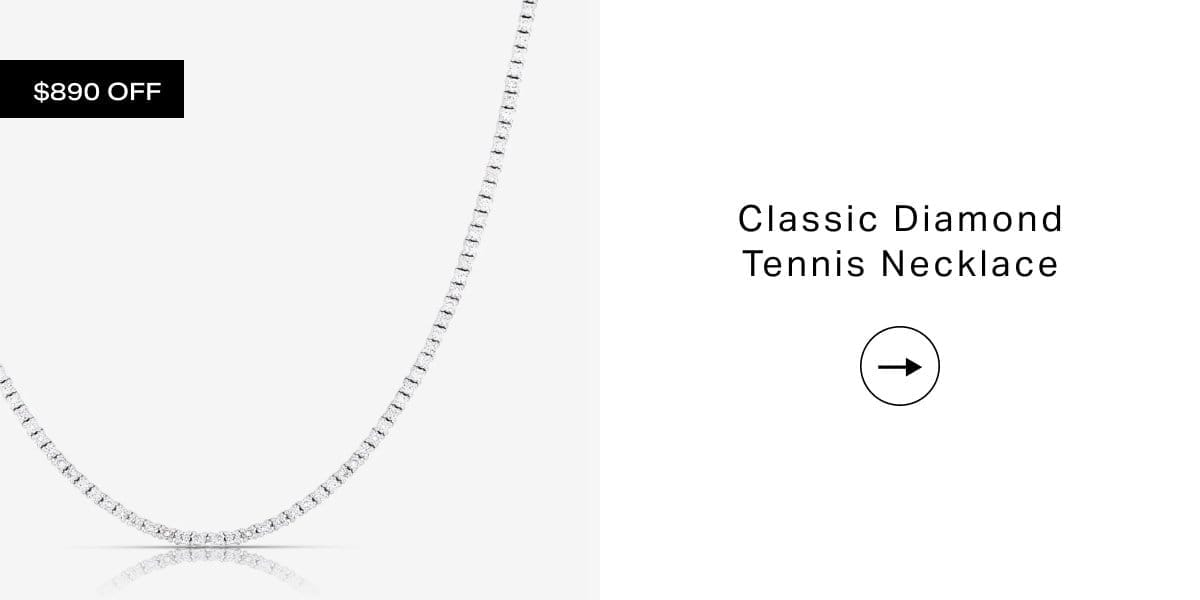 Classic Diamond Tennis Necklace