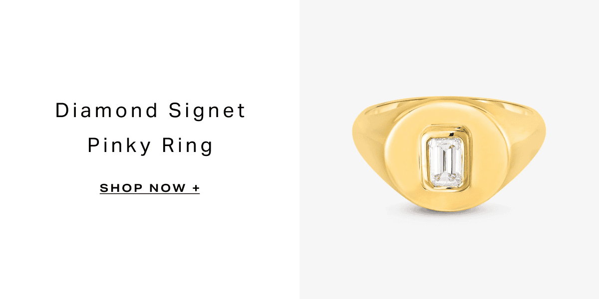 Ring Concierge Diamond Signet Pinky Ring