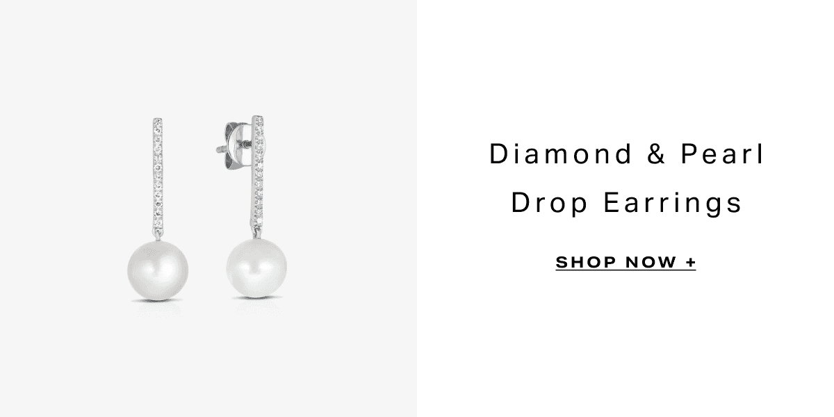 Ring Concierge Diamond + Pearl Drop Earrings