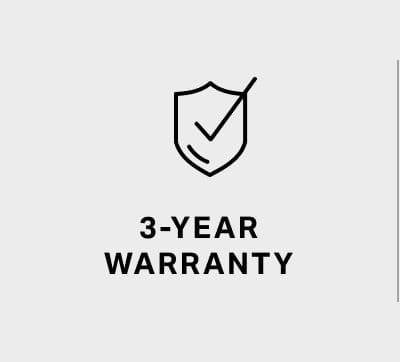 3 Year Warranty