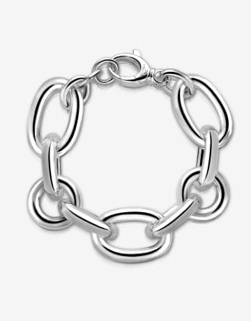 Statement Sterling - Oval Link Chain Bracelet