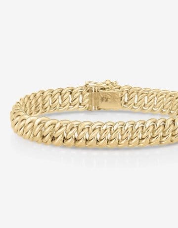 Bold Gold Braided Chain Bracelet