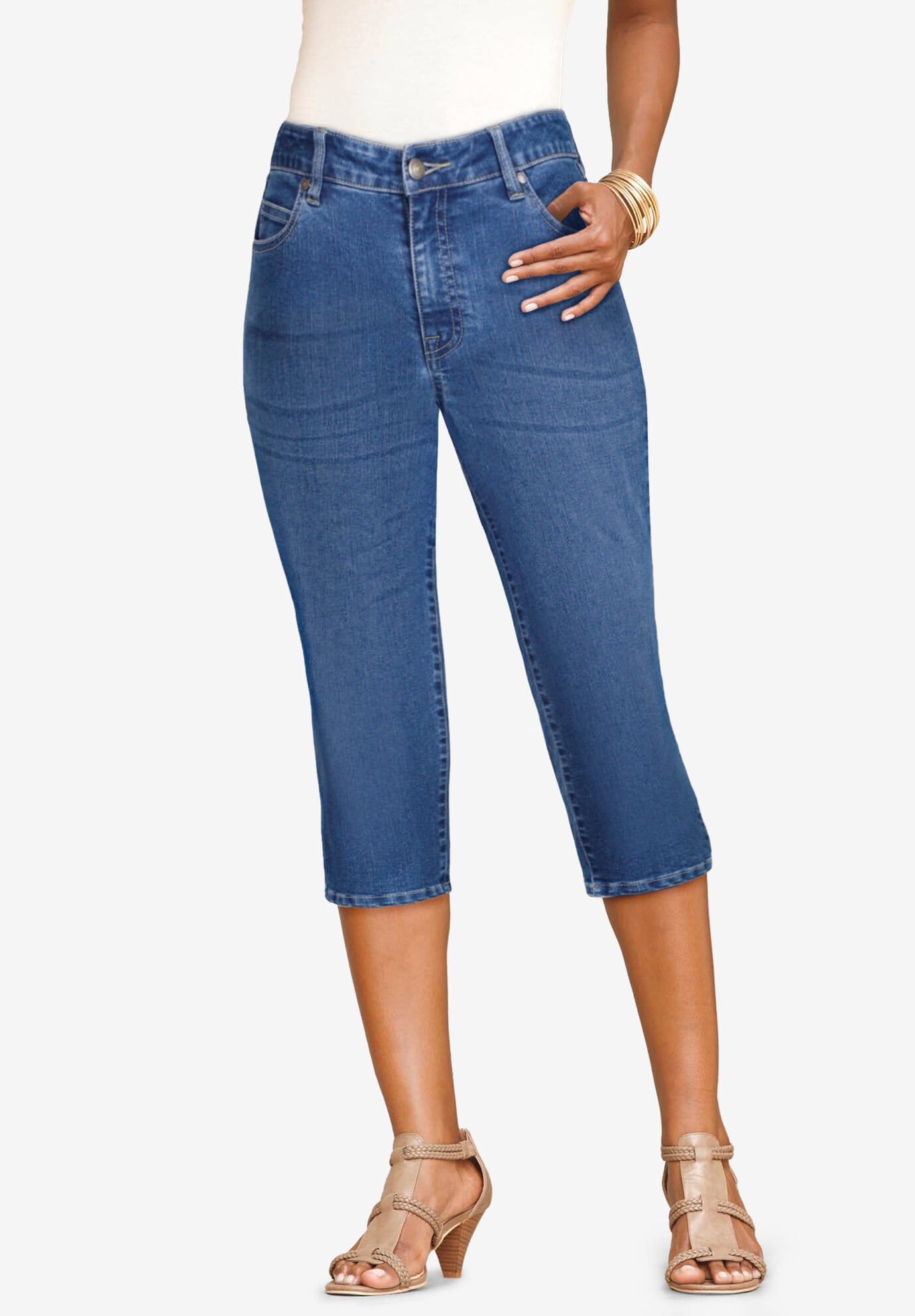 Invisible Stretch Iconic Capri Jean\ufeff