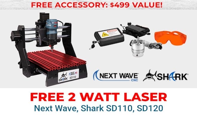 Free 2 Watt Laser with Purchase of Next Wave Shark SD110 or SD120