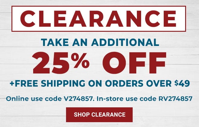 Starts Today! Take an Additional 25% Off Online Outlet with code V234285 & In-Store Clearance Code RV234285 Use Code V234285