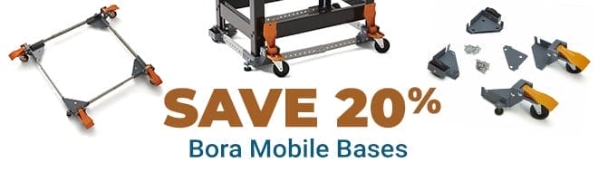 20% Off Bora Mobile Bases