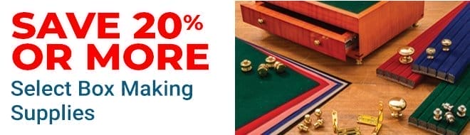 20% Off or More on Select Box Making Supplies