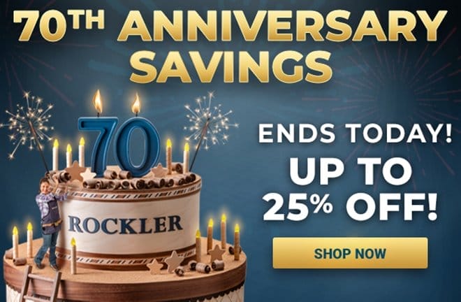 70th Anniversary Savings End Today!