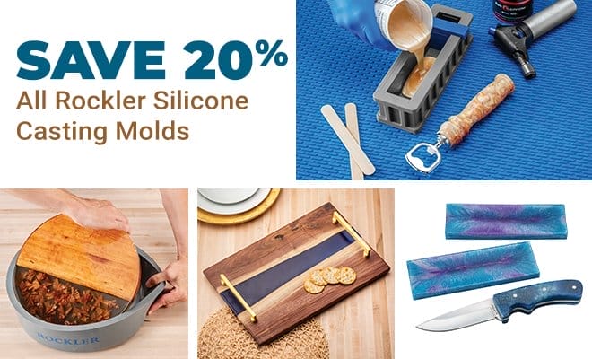 Save 20% All Rockler Silicone Casting Molds