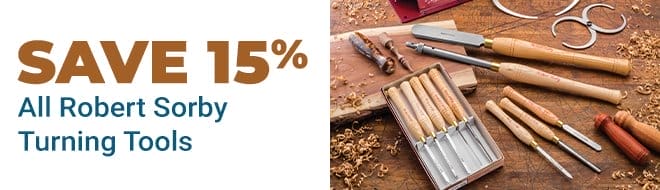 15% Off All Robert Sorby Turning Tools