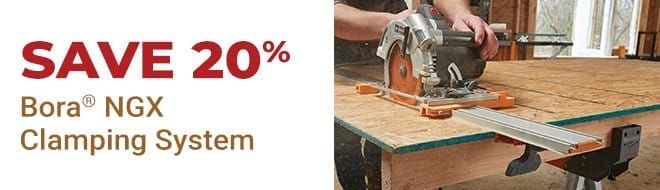 Save 20% Select Bora NGX Clamping System