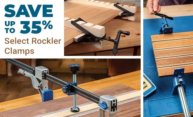 Save Up to 35% Rockler Clamps