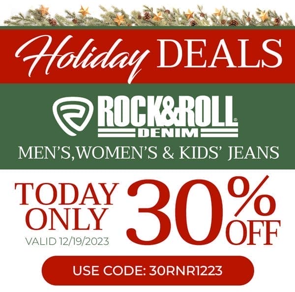 30% OFF Rock & Roll Denim