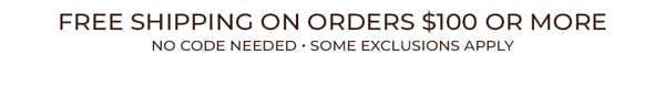 Free Shipping on Orders \\$100 or More!