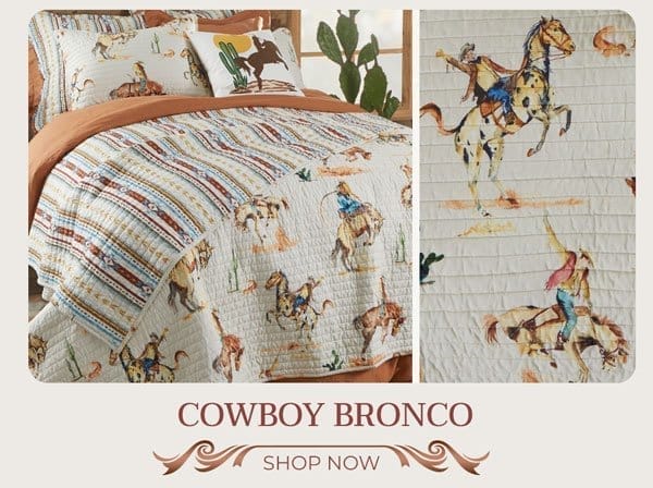 Cowboy Bronco Bedding Collection