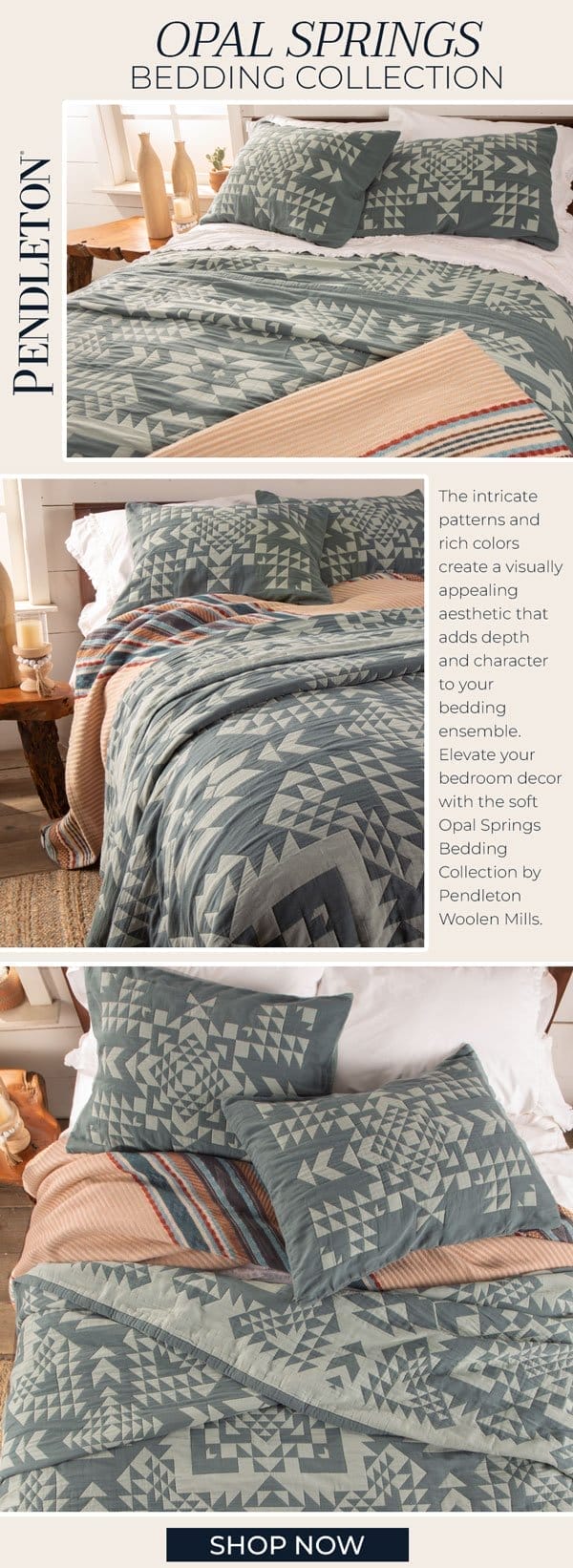 Pendleton Opal Springs Bedding Collection