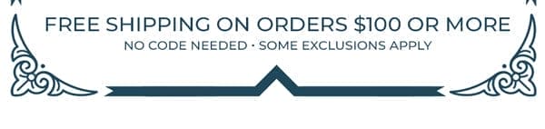 Free Shipping on Orders \\$100 or More!