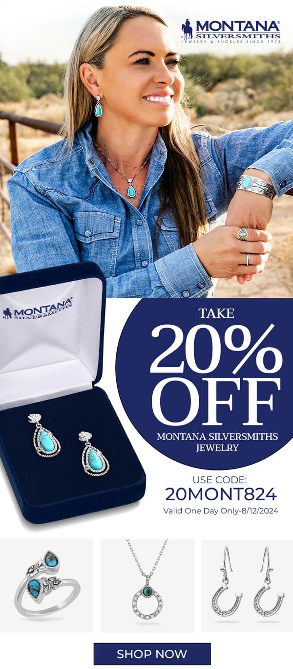 Take 20% off Montana Silversmiths Jewelry 