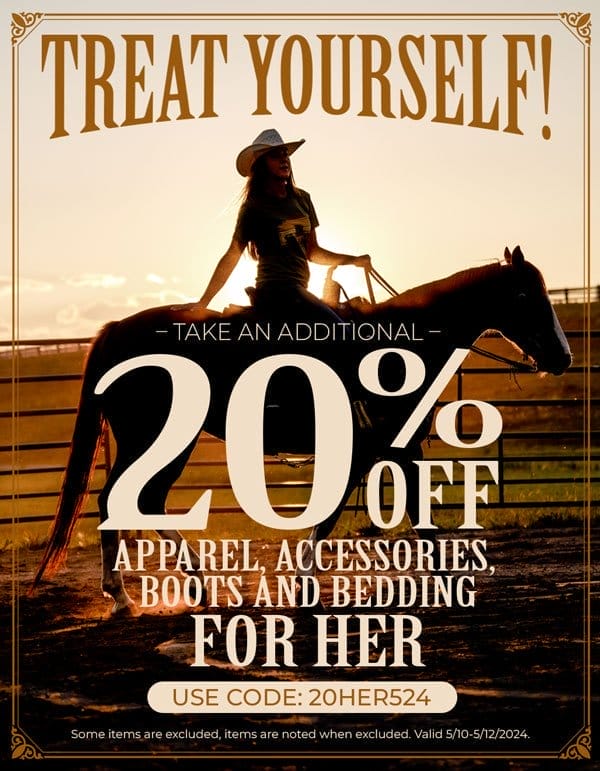 Take an additional 20% off for her