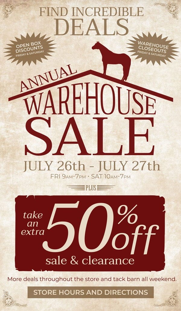 Rod's Annual Warehouse Sale!