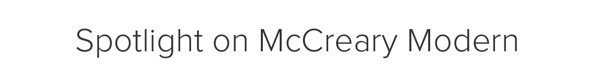 Spotlight on McCreary Modern