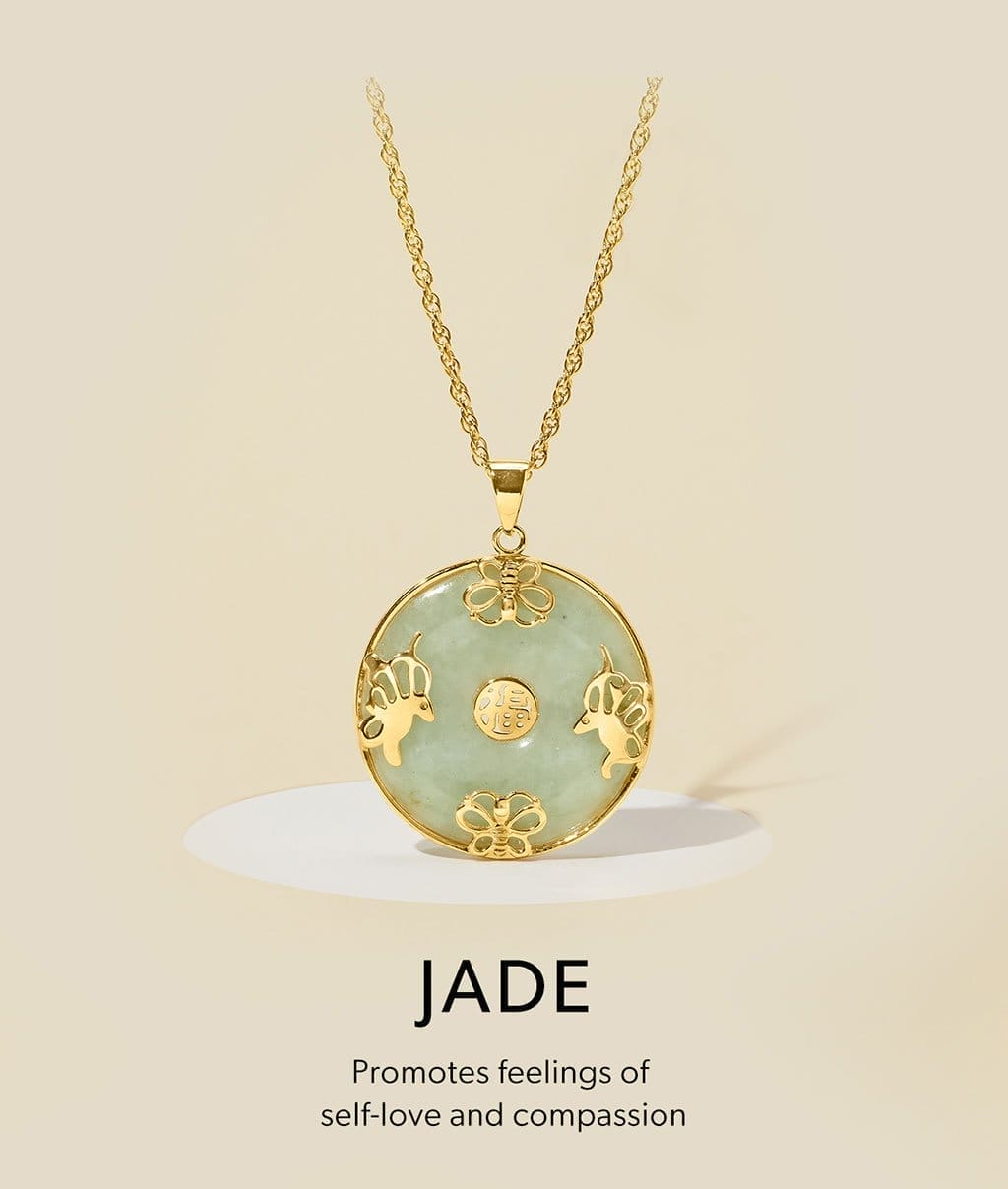 Jade. Promotes feelings of self-love and compassion