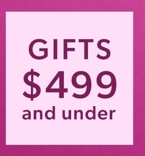 Gifts \\$499 and Under