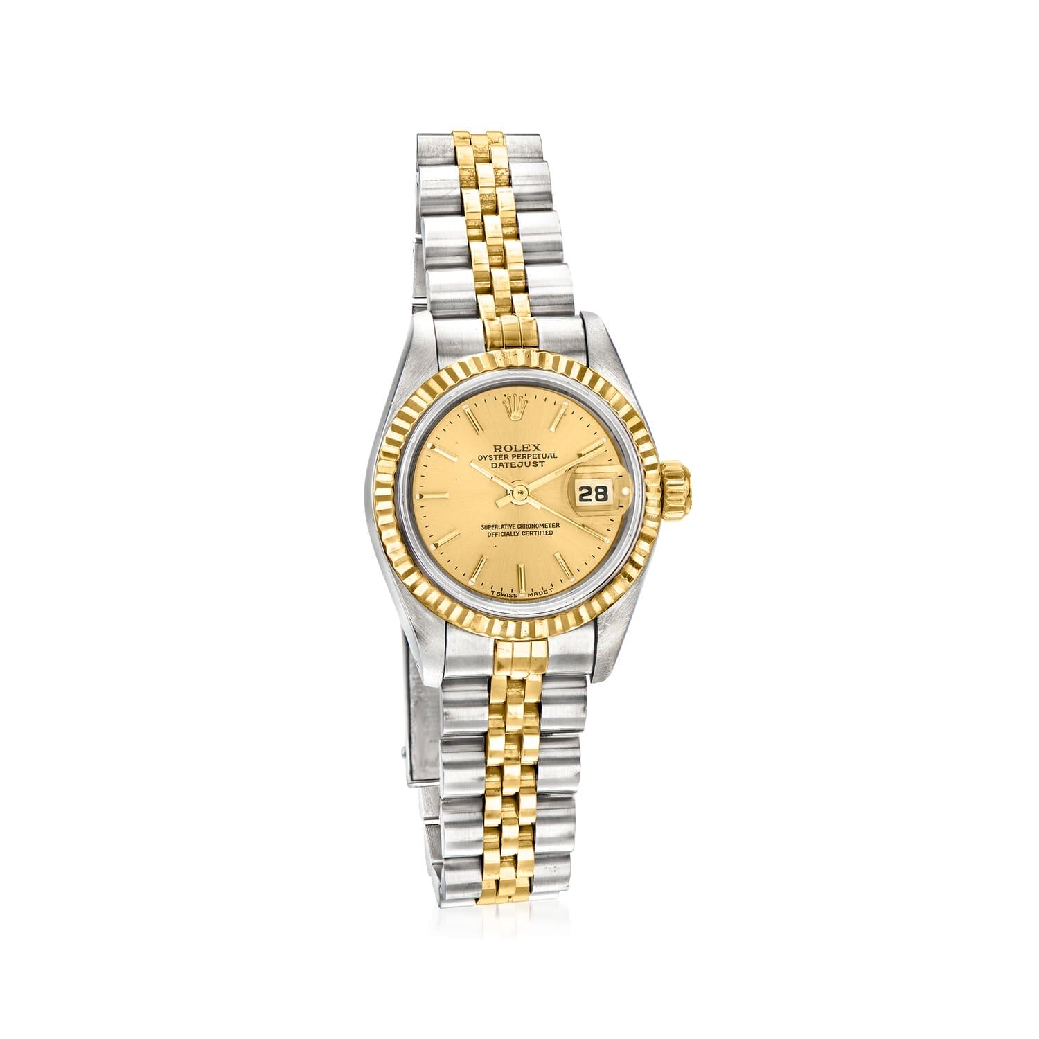 Pre-Owned Rolex Datejust Women's 26mm Stainless Steel, 18kt Yellow Gold Watch