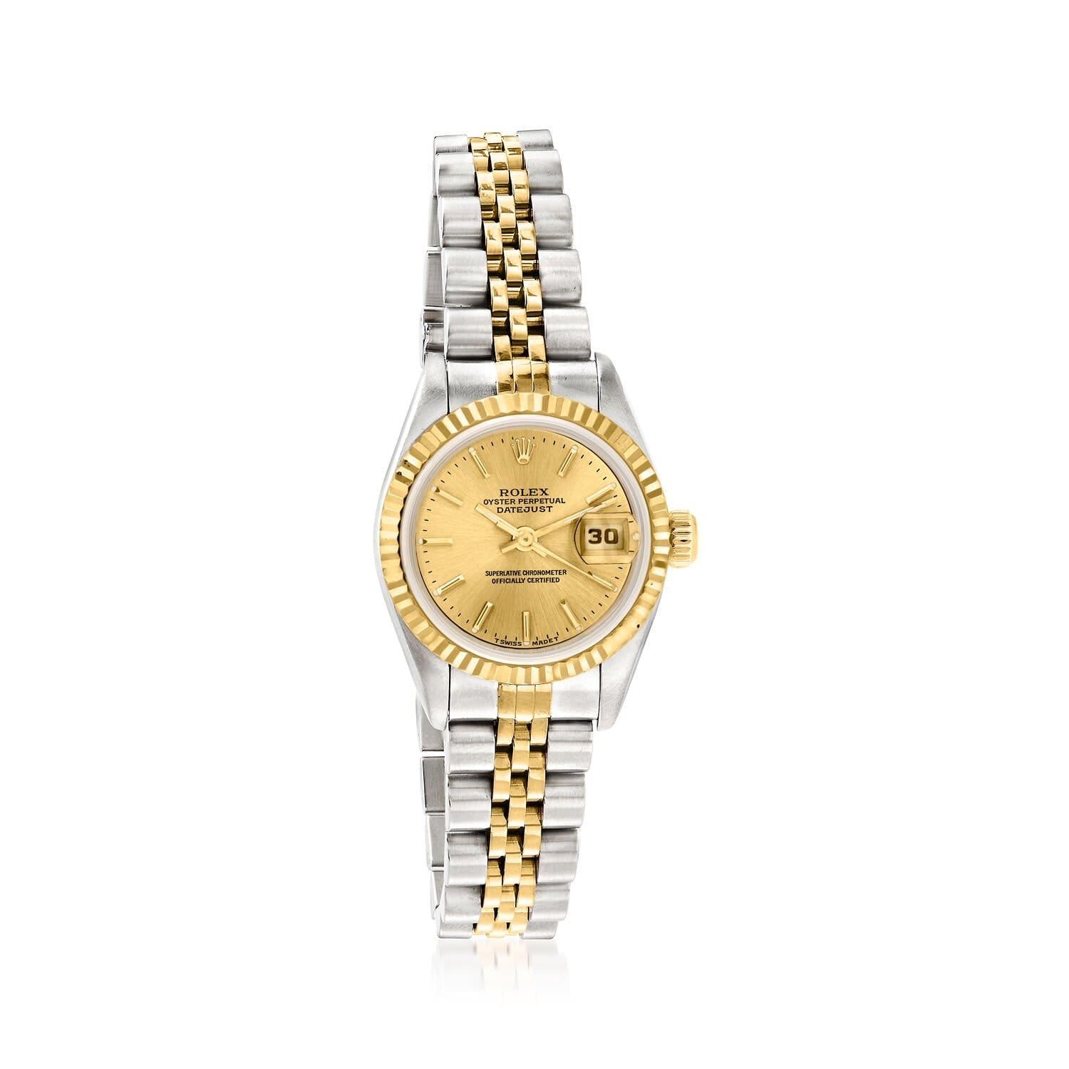 Pre-Owned Rolex Datejust Women's 26mm Automatic Stainless Steel, 18kt Yellow Gold Watch