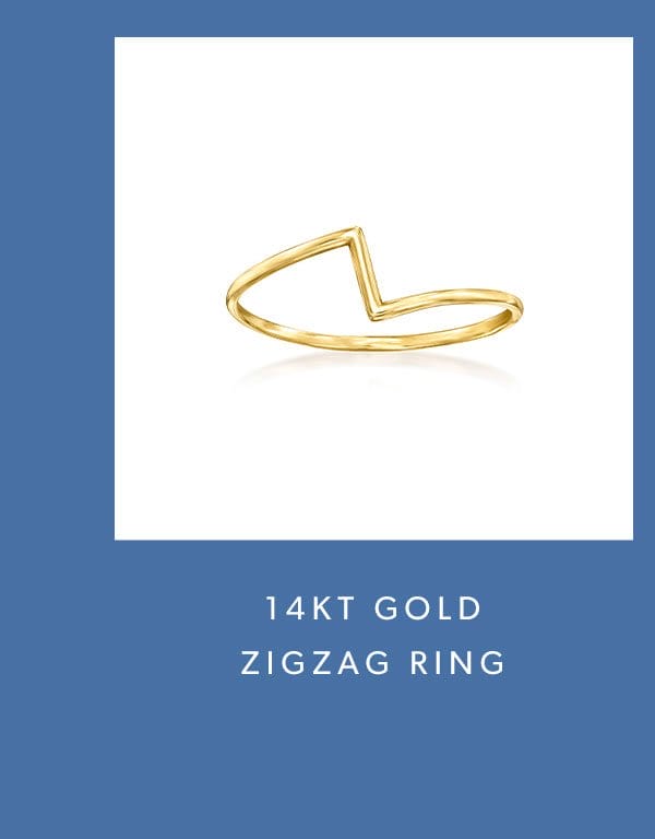 14kt Gold Zigzag Ring