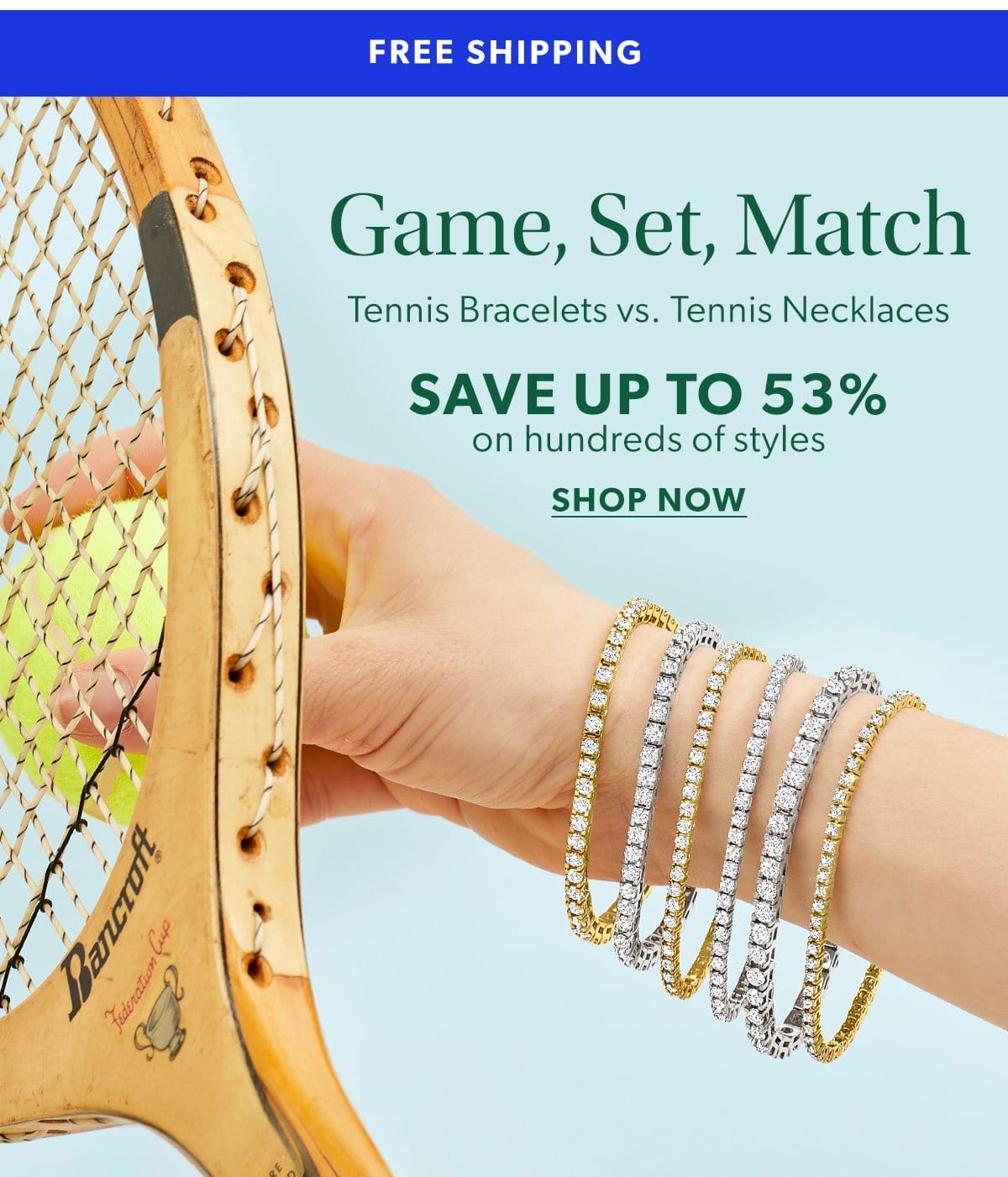 Game, Set, Match. Save Up To 53%. Shop Now