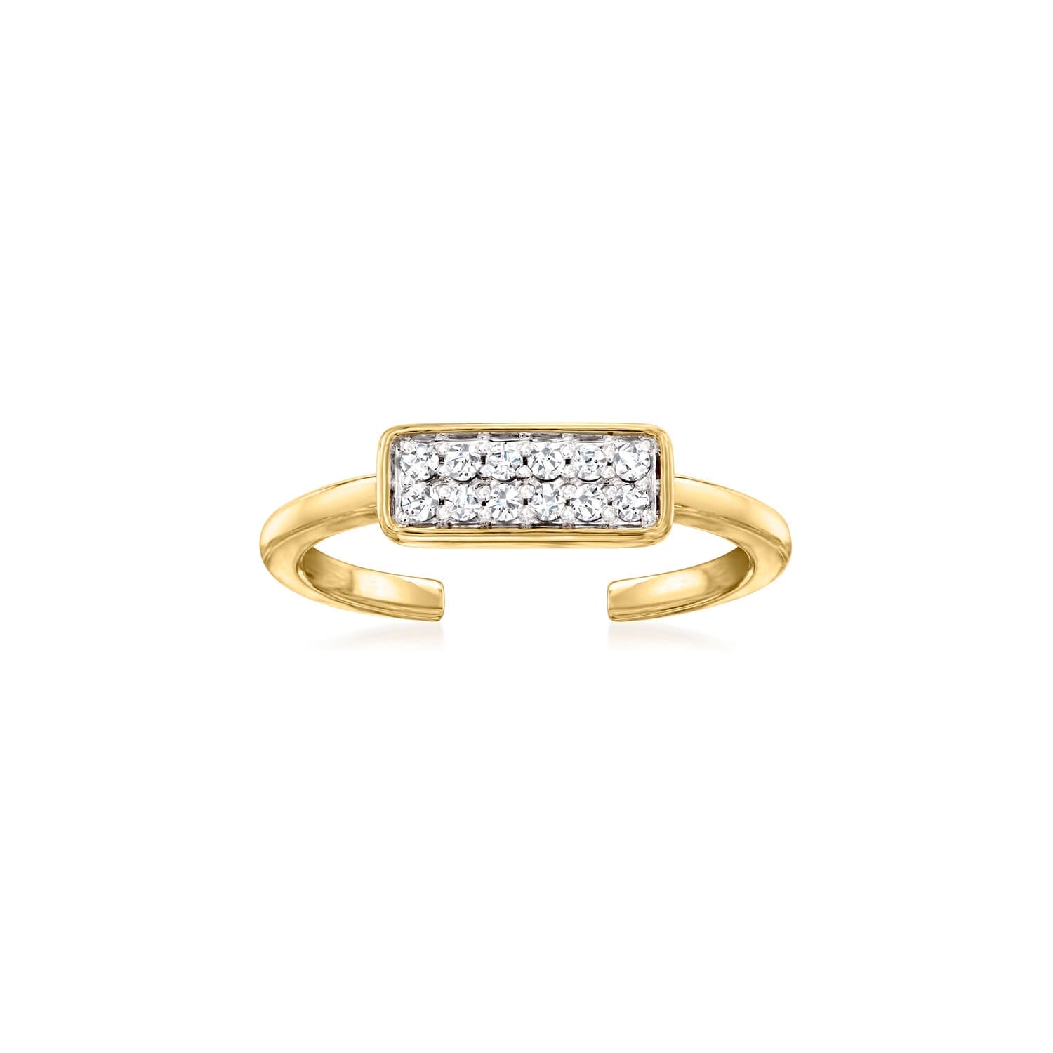 .10 ct. t.w. Diamond Cluster Toe Ring in 14kt Yellow Gold