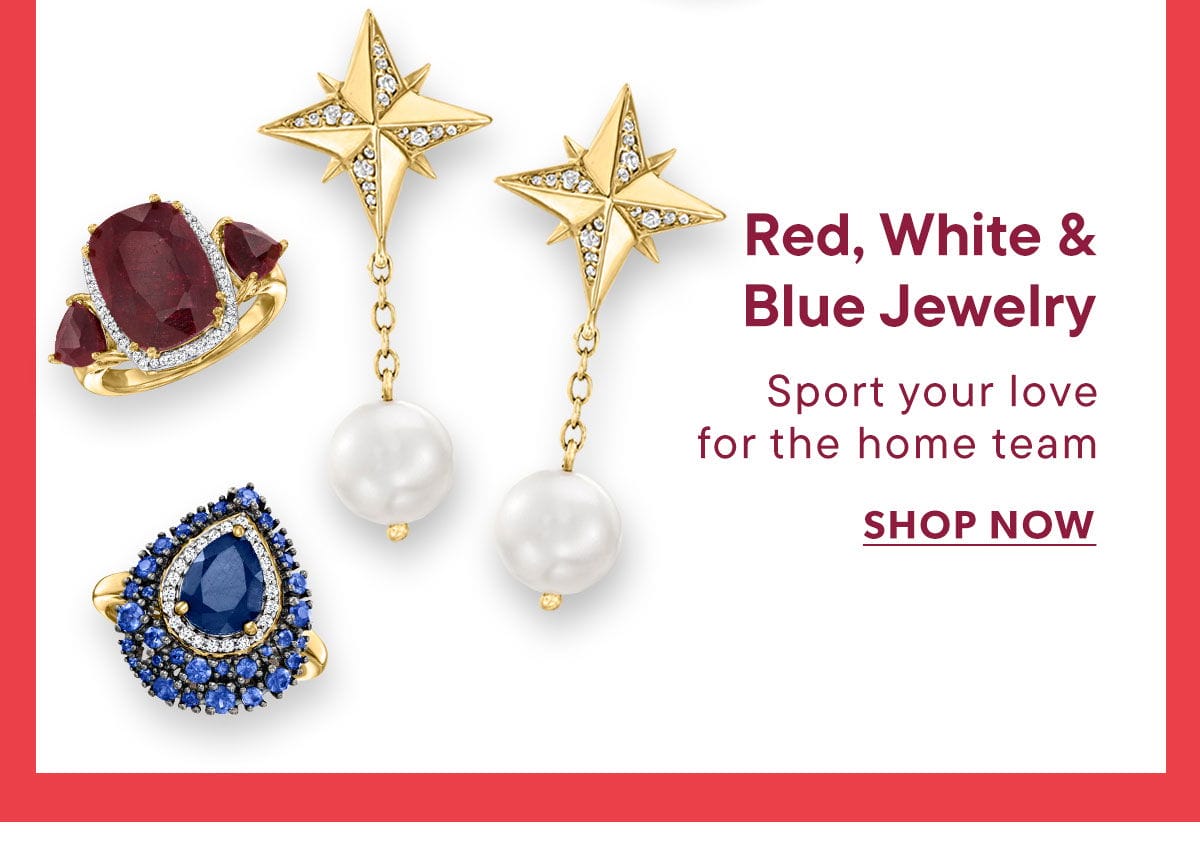 Red, White & Blue Jewelry. Shop Now