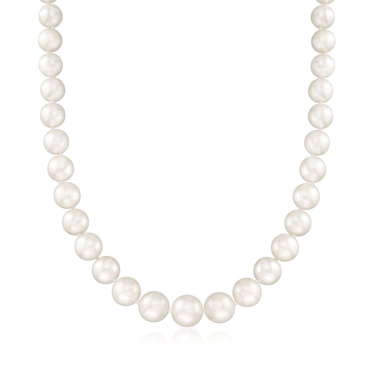 10-13mm Cultured South Sea Pearl Necklace, 14kt Yellow Gold. 18"