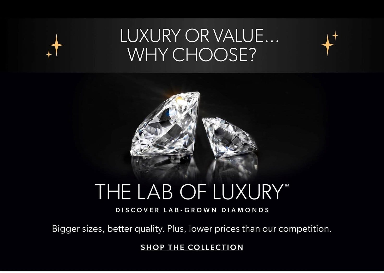 Luxury of Value...Why Choose? The Lab of Luxury. Shop The Collection