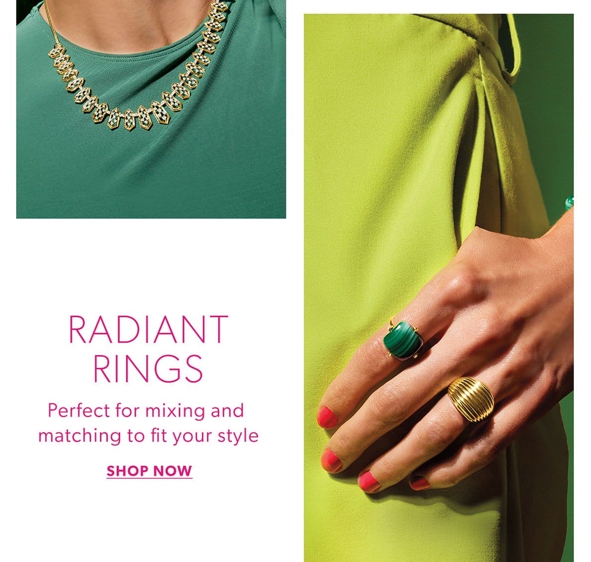 Radiant Rings. Shop Now